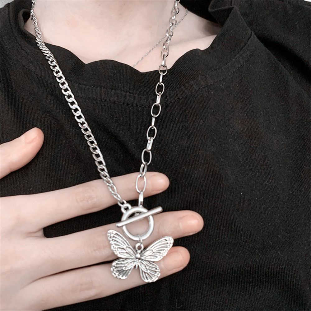 Bộ trang sức Vòng cổ + bông tai + vòng tay hình bướm thời trang cho nữ