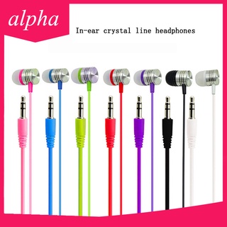 Tai nghe trong suốt có dây jack 3.5 mm tai nghe phổ thông thích hợp cho điện thoại di động, máy tính, mp3