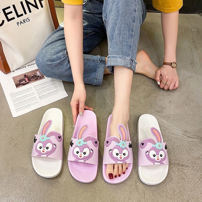 Dép quai ngang hình thỏ Stella Lou nhiều màu sắc đủ size kích cỡ