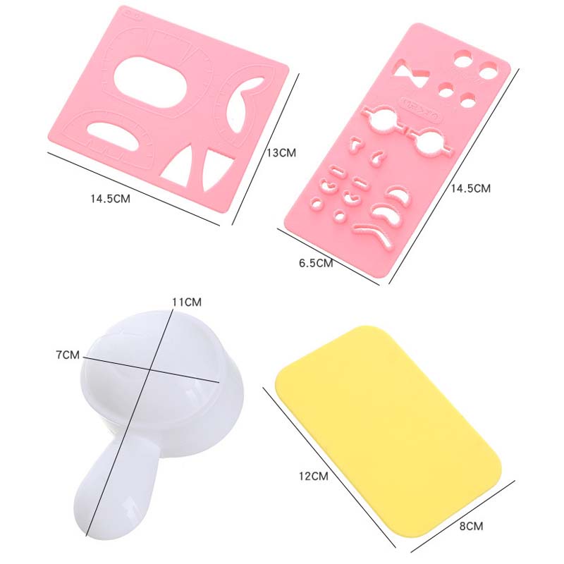 Khuôn làm cơm nắm hình hoạt hình dễ thương