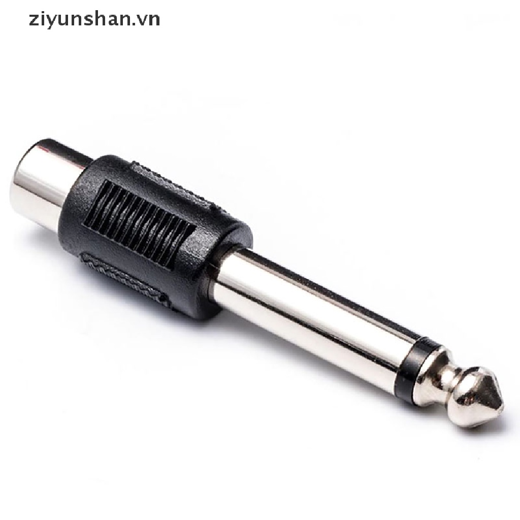 Set 10 Đầu Nối Âm Thanh RCA Female Sang 6.35mm 1 / 4 &quot;Male Mono
