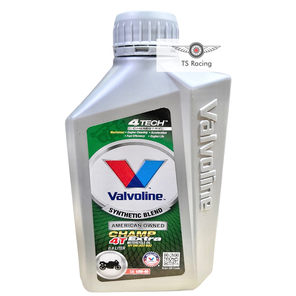 Nhớt Valvoline Champ 4T Extra 10w40 0.8L chính hãng - xe số xe côn