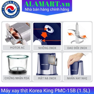Máy xay thịt Korea King PMC-15B (400w) (Xanh)