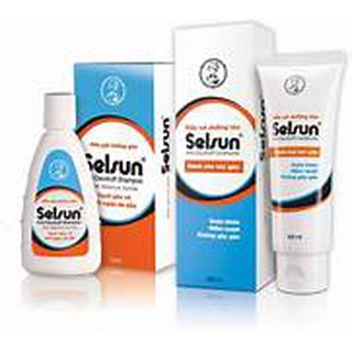 Combo gội xả Selsun gồm 1 gội Selsun 1% 100 ml và 1 tube xả Selsun 100 ml