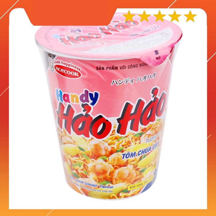 [ AN TÂM MUA HÀNG ] Mì ly Hảo hảo Acecook tôm chua cay 67g - Đồ Ăn Đóng Hộp Lợn Bò và Gà - SQ0384