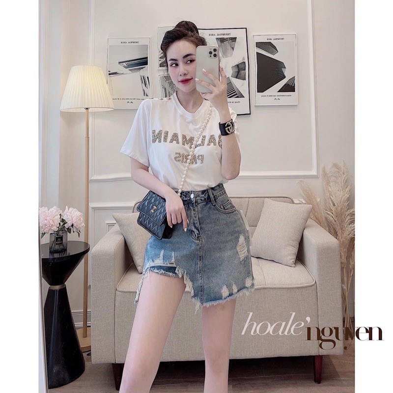 Chân váy bò rách siêu đẹp QS3019- NhiNhi shop | BigBuy360 - bigbuy360.vn