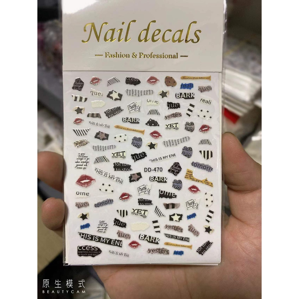 STICKER HOẠT HÌNH TRANG TRÍ NAIL DD470