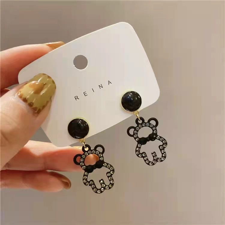 Bông Tai Hình Chú Gấu Nhỏ Dễ Thương Thời Trang Thu Đông 2022 Cho Nữ