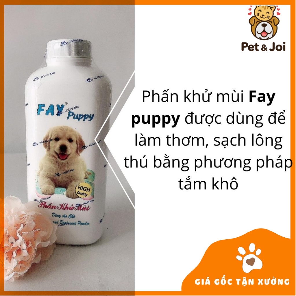 Phấn tắm khô khử mùi Fay cho chó