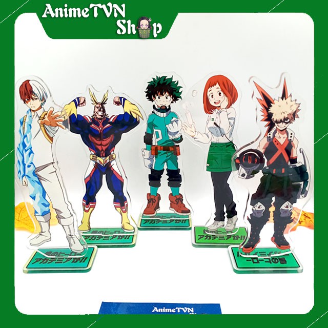 Tượng Mica Standee anime/manga My Hero Academia (Boku no Hero) – Nhựa Cứng Acrylic In nhiều chi tiết sắc nét
