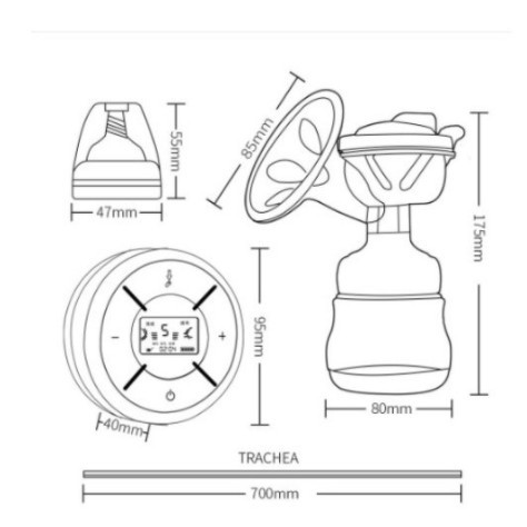 🍀🐾CHÍNH HÃNG 🍀🐾Máy Hút Sữa Điện Đơn Electric Breast Pump Cao Cấp 150ML Đồ dùng sau sinh Tốc độ điều chỉnh và chân không