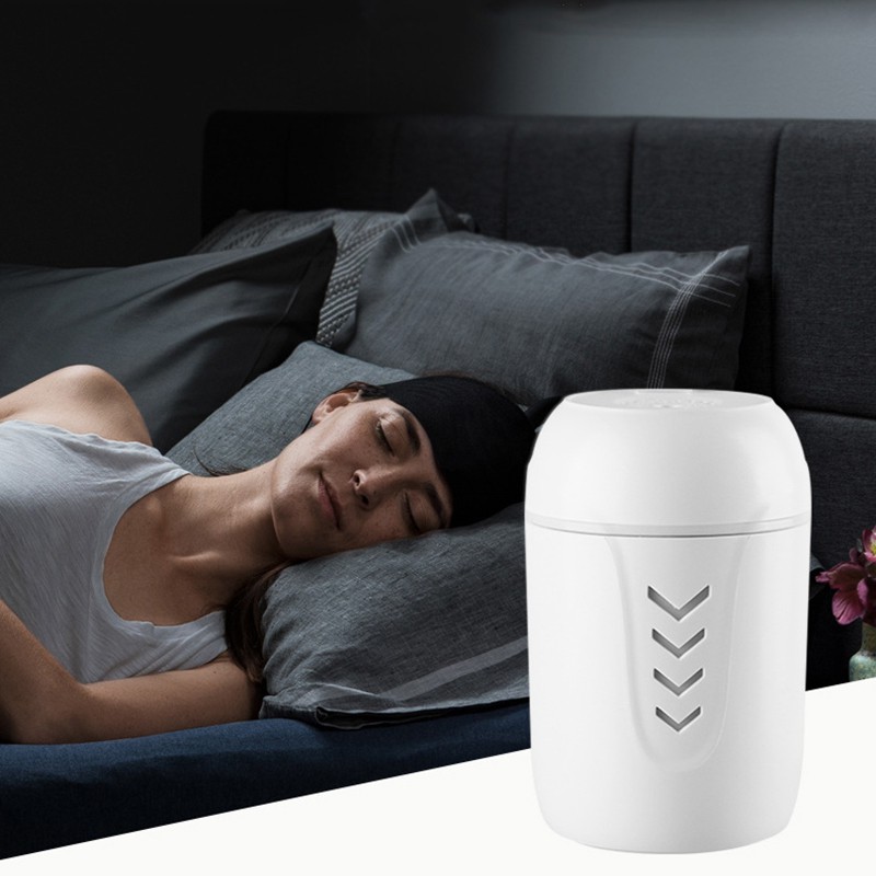 Fnelse 220ml  Máy Phun Sương Làm Ẩm Không Khí Phun Tinh Dầu Thơm Có Đèn Led Quạt Mini Thích Hợp Cho Xe Hơi