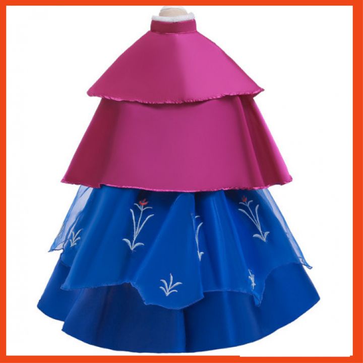 Váy đầm phong cách công chúa Anna có kèm áo choàng loại cao cấp