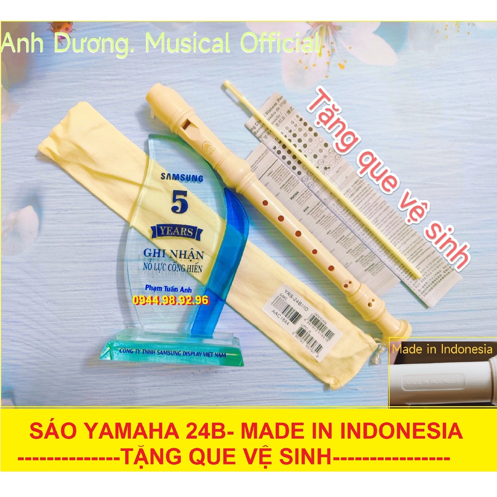 SÁO RECORDER SOPRANO YAMAHA - FREESHIP - TẶNG QUE VỆ SINH