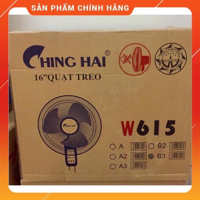 Quạt treo tường CHINGHAI dây giật W615-B3  Huy Anh