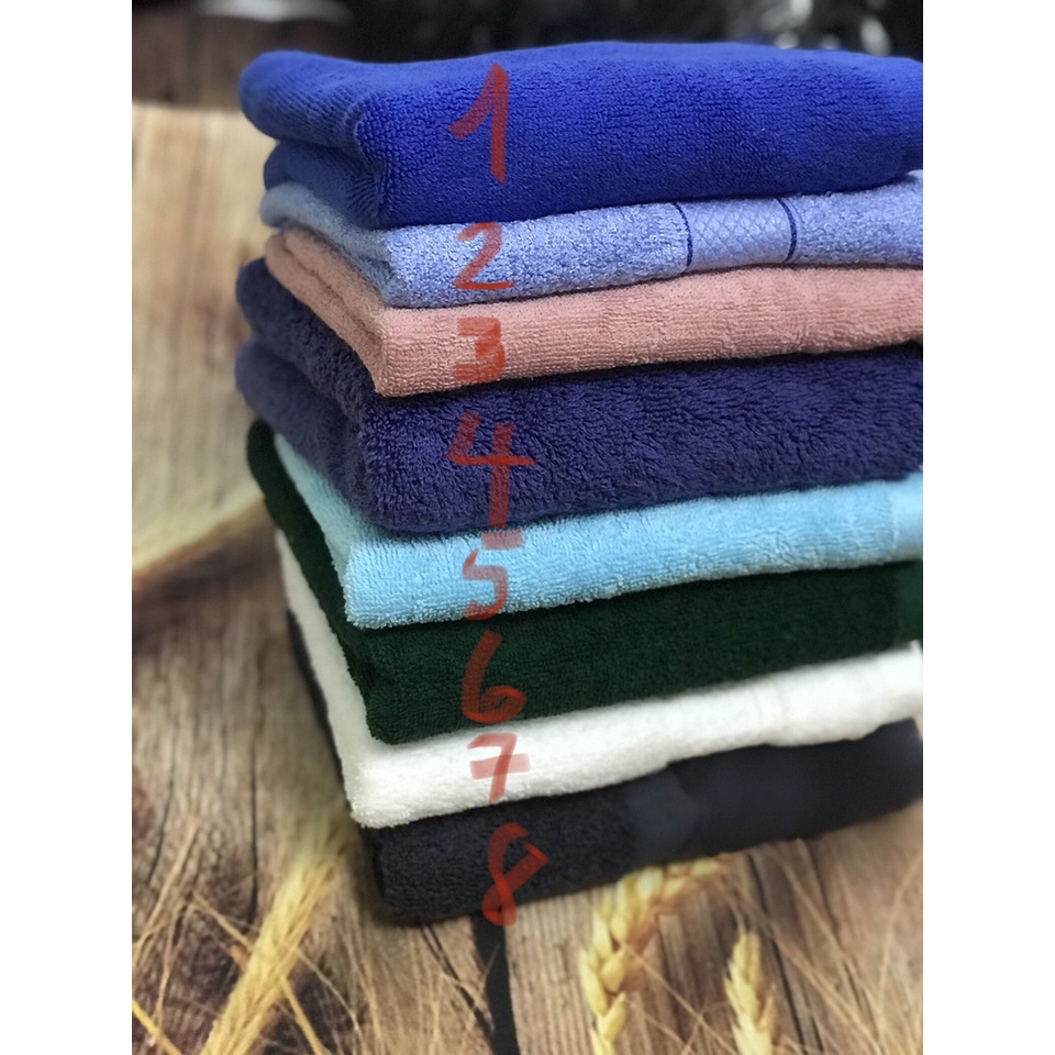 khăn quấn tóc 35x75cm 100%.cotton thấm nước tốt