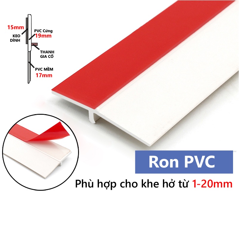 Ron pvc chặn khe hở ⭐ Thanh cao su dán chân cửa KINGRON chắn khe hở, chống côn trùng, cách âm, phù hợp mọi loại cửa RPVC