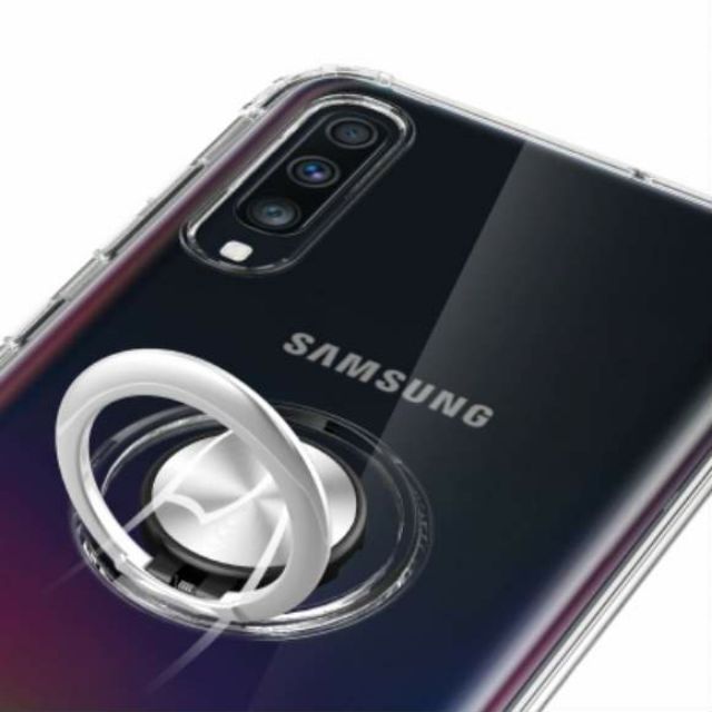 Ốp lưng Samsung Galaxy A70 chống sốc giá đỡ Iring Trong suốt cao cấp