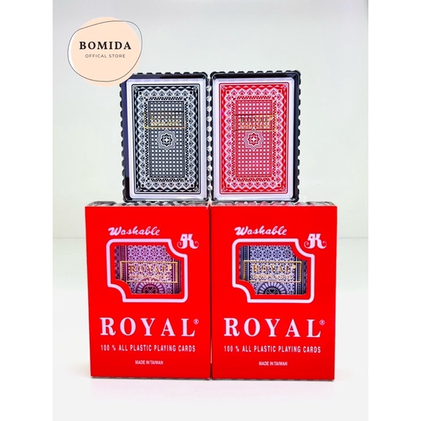 Bộ bài tây chất liệu nhựa Royal Đài Loan 100% Plastic - bài tây, bài nhựa