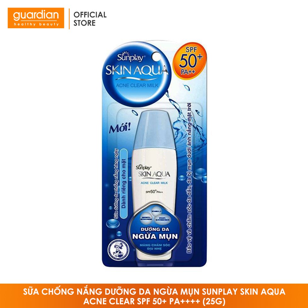Sữa Chống Nắng Dưỡng Da Ngừa Mụn Sunplay Skin Aqua Acne Clear SPF 50+ PA++++ (25g) | BigBuy360 - bigbuy360.vn