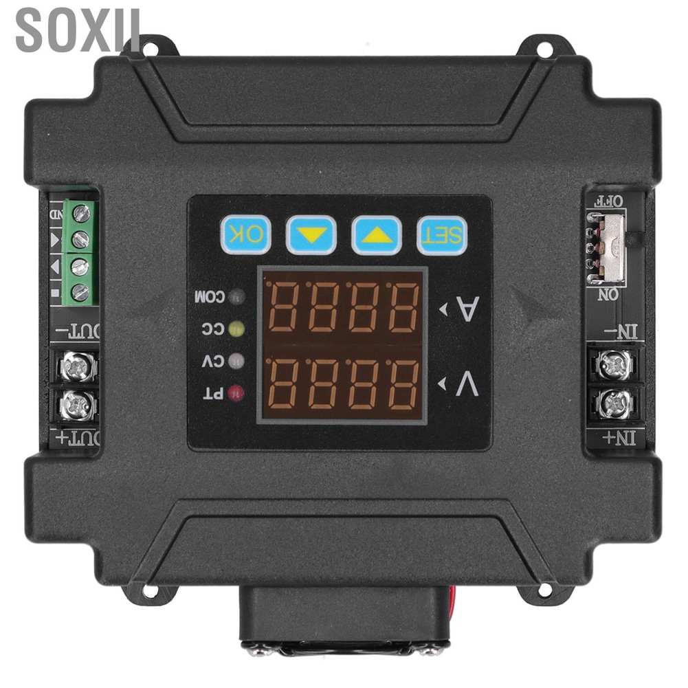 Soxii Digital Adjustable Regulated Power Supply LCD Display Buck Module with Shell 0-5A