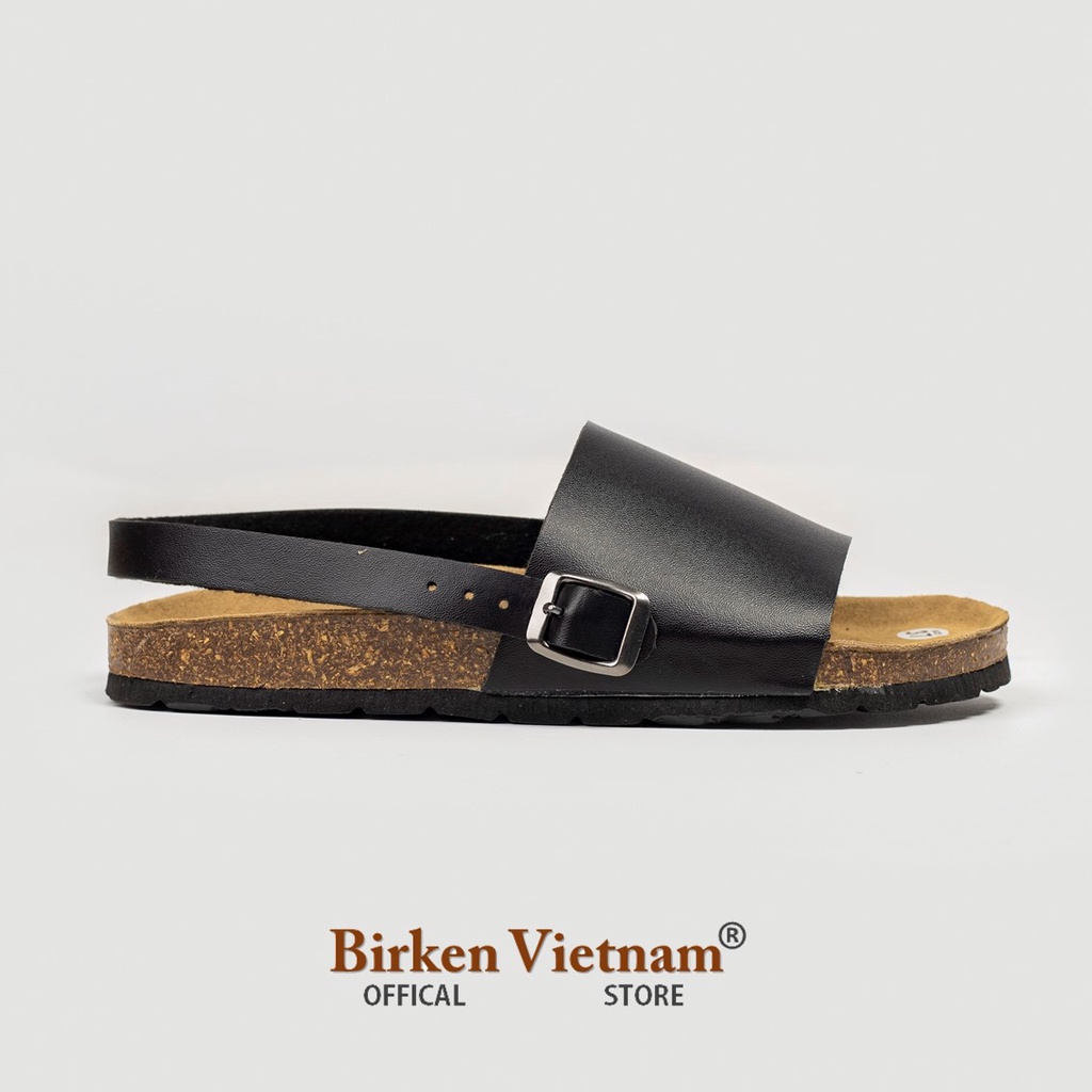 MÃ D22 Sandal Đế Trấu DA BÒ Nguyên Tấm Birken Vietnam