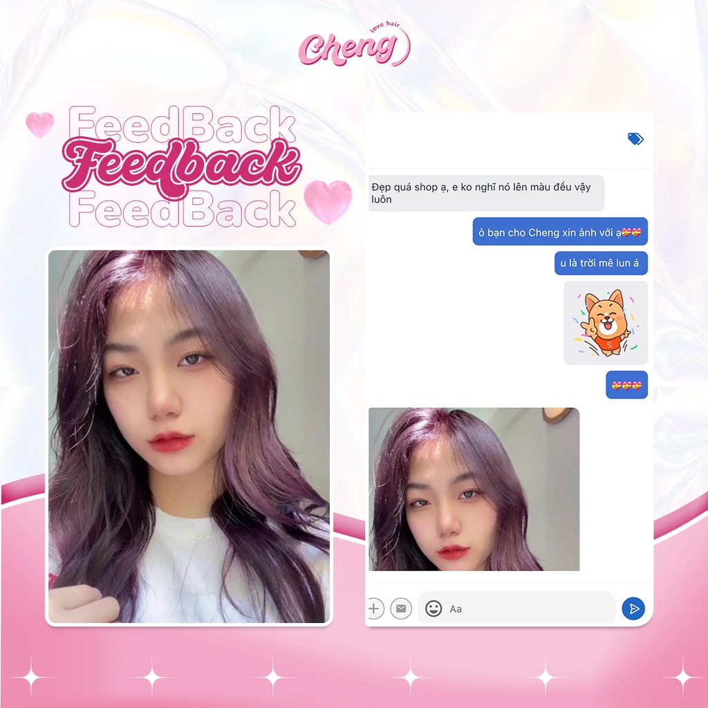 Thuốc Nhuộm Tóc Màu TÍM ĐEN Không Tẩy | Chenglovehair, Chenglovehairs