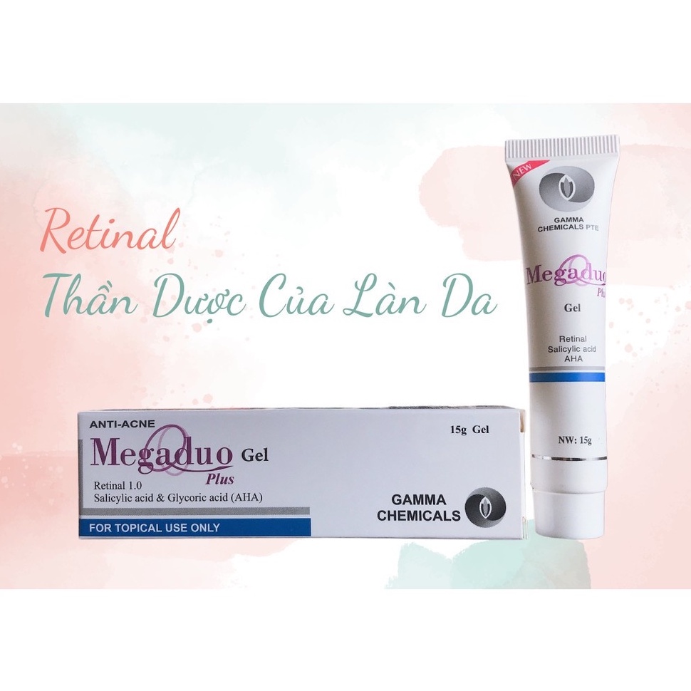 Gel Giảm Mụn Ẩn Và Thâm Gamma Megaduo Gel 15g - Bản Plus