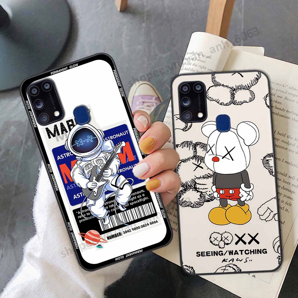 Ốp Samsung M31 be@r brick mars thời trang, ốp lưng điện thoại viền dẻo siêu chất