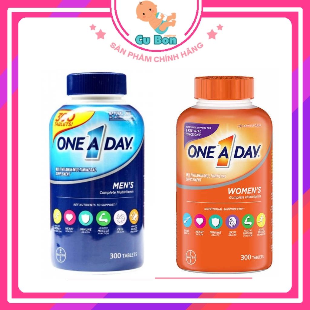 vitamin tổng hợp người lớn One A Day MultiVitamin của Mỹ 300 viên Bổ Sung Sức Khỏe Cho Nam nữ