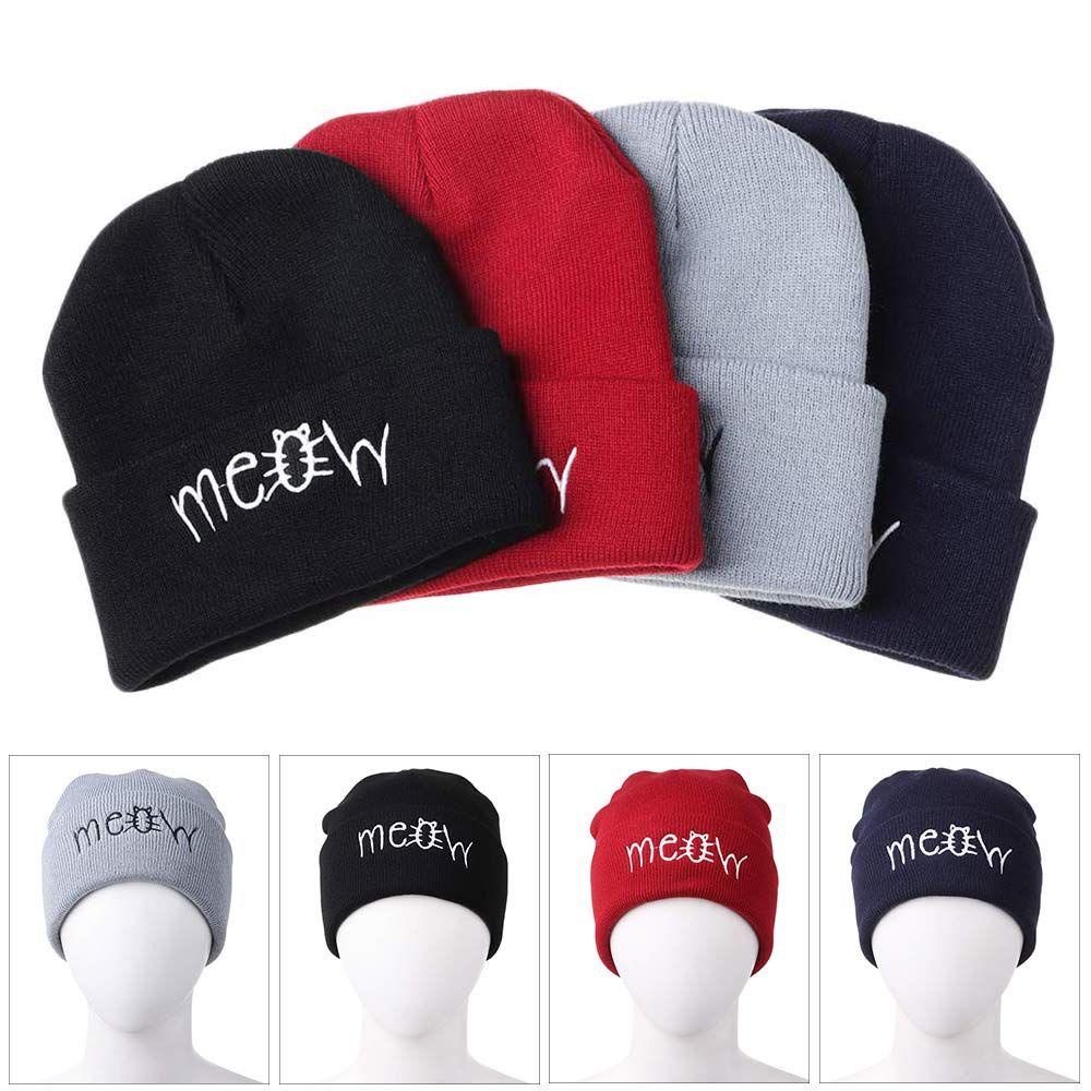 Mũ Beanie Họa Tiết Người Ngoài Hành Tinh Thời Trang Thu Đông
