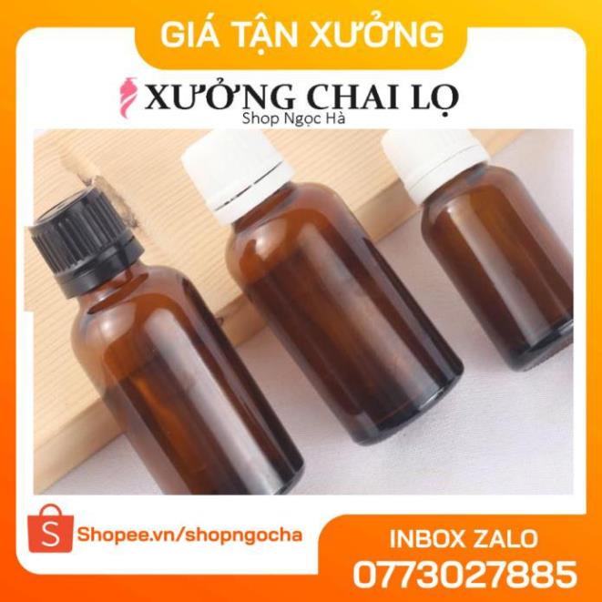 Lọ Chiết Serum ❤ GIÁ TỐT NHẤT ❤ [30ml] Lọ đựng tinh dầu nắp vặn trắng chiết serum , phụ kiện du lịch