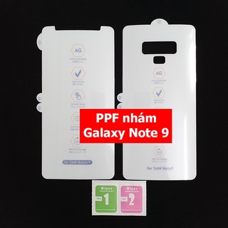 Miếng dán PPF AG nhám vân tay ,chống xước màn hình Galaxy Note 9