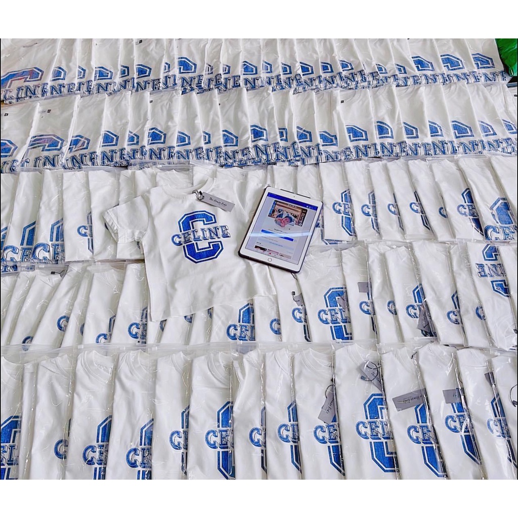 Áo thun tay lỡ Celin e 2022 cho bé &amp; gia đình , áo phông cotton bé trai, gái ,unisex, Samyy_vn