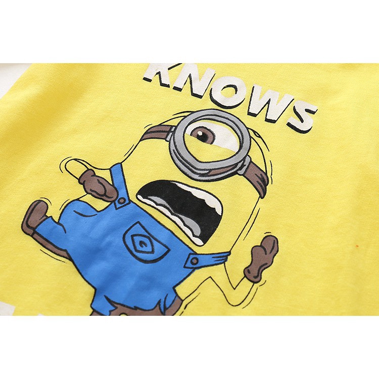 Bộ Đồ Ngủ Hình Minion Cho Bé Trai