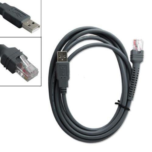 Đầu đọc mã vạch cáp USB cho Zebra Motorola Symbol LS1203 LS2208 DS2208 DS4308 Chiều dài 1,8 mét