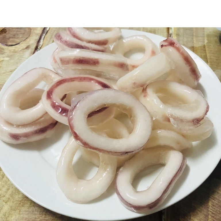 1kg Mực Vòng cắt khoanh