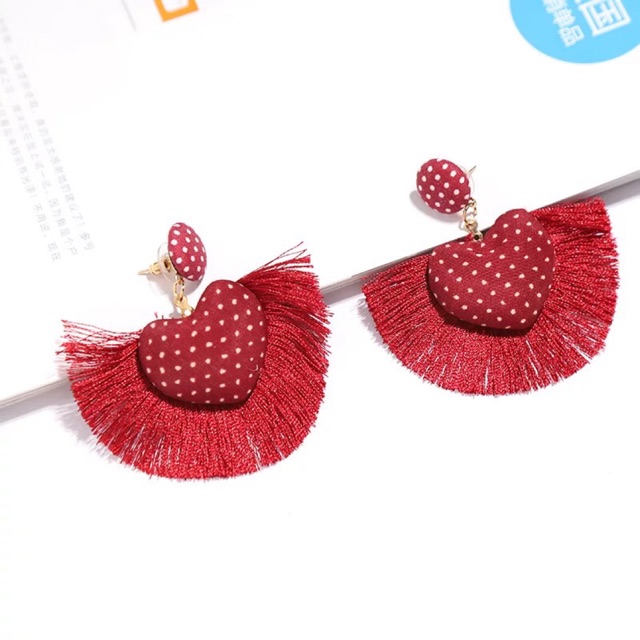 Hoa tai tua rua - Khuyên tai du mục boho - vintage