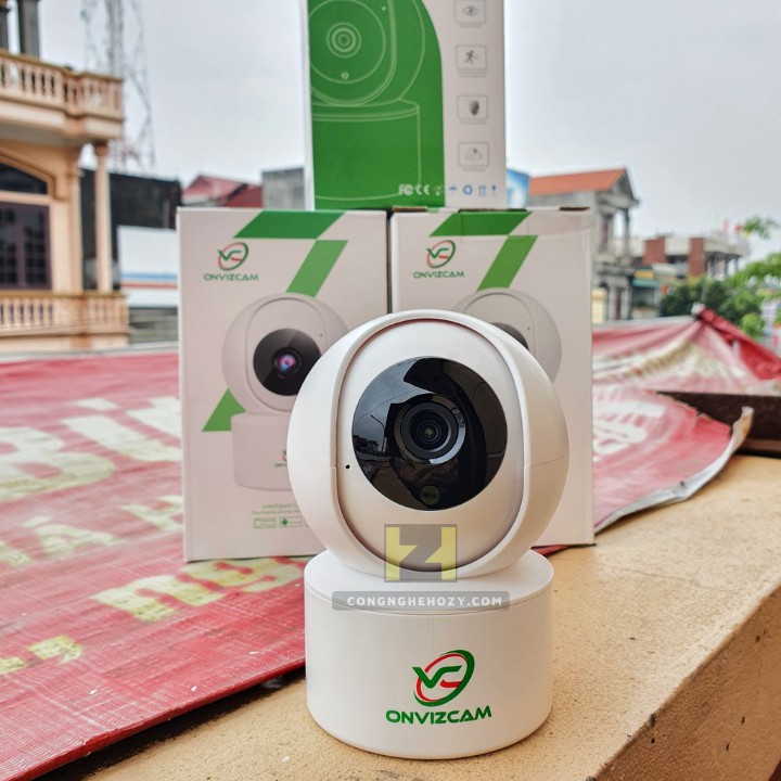 Camera wifi ONVIZCam 2.0 Mpx FullHD xoay 360 độ đàm thoại 2 chiều báo động chống trộm