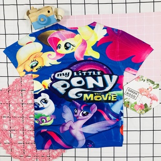 Áo thun 3D pony bé gái dễ thương