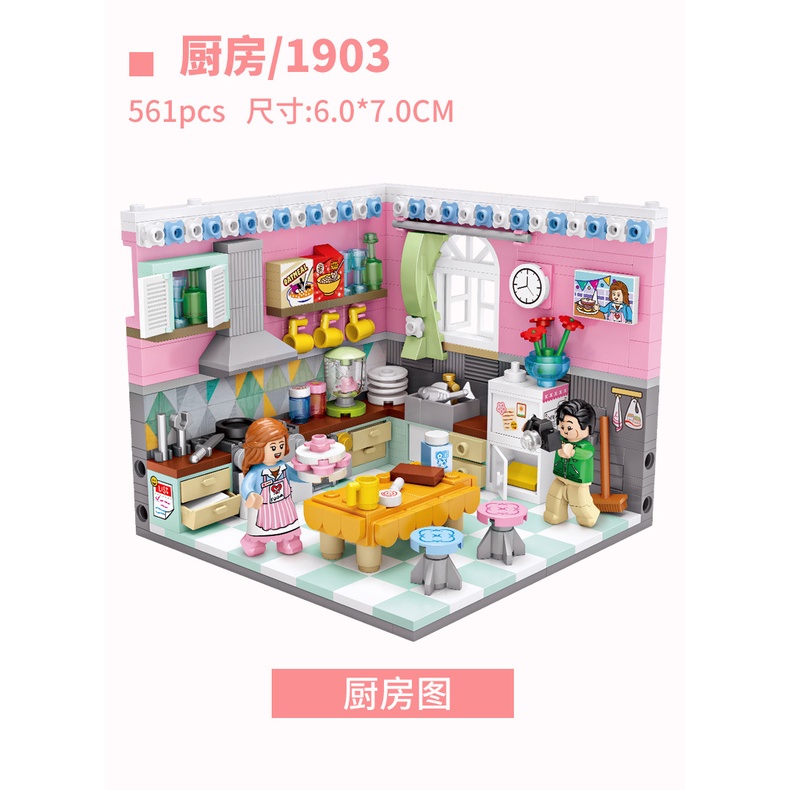 Mô Hình Khối Lắp Ráp Mini 1901 1902 1903 1904 Đồ Chơi Giáo Dục Cho Bé