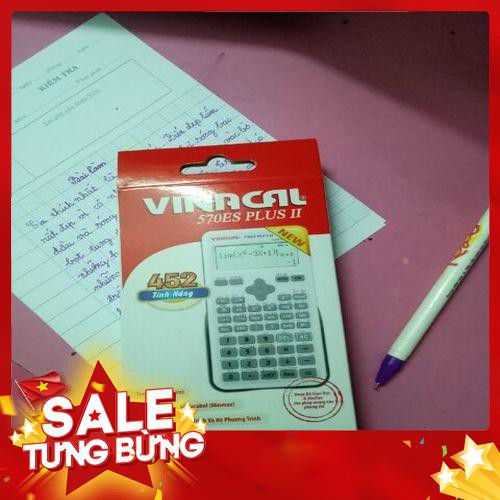 Freeship MÁY TÍNH VINACAL 570ES PLUS II chính hãng có tem chống hàng giả