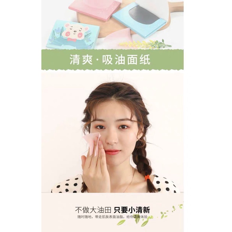 【300-600Viên Nén】 Mặt Giấy Thấm Dầu Lanh Hạt Trà Xanh Kiểm Soát Mồ Hôi Thấm Mồ Hôi Trang Điểm Trang Điểm Hút Dầu Nam Sinh Và Nữ Sinh Ra Cần Thiết | BigBuy360 - bigbuy360.vn