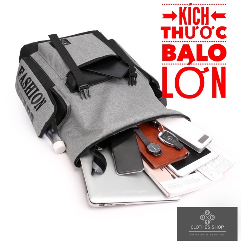 Balo Du Lịch Đi Chơi Đi Học Thời Trang Nam Nữ Chất Liệu Vải Canvas Đựng Được Laptop 17 Inch - Balo 2810 Shop
