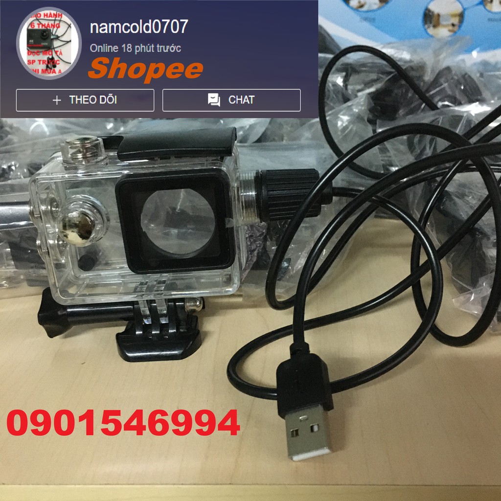 Vỏ chống nước sạc được cho camera hành trình eken h9r | BigBuy360 - bigbuy360.vn