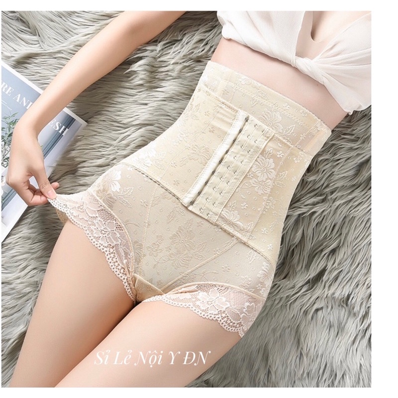Quần Gen Nịt Bụng Cạp Cao Có Móc Cài 3 Nấc Tăng Giảm Mặc Trong Váy