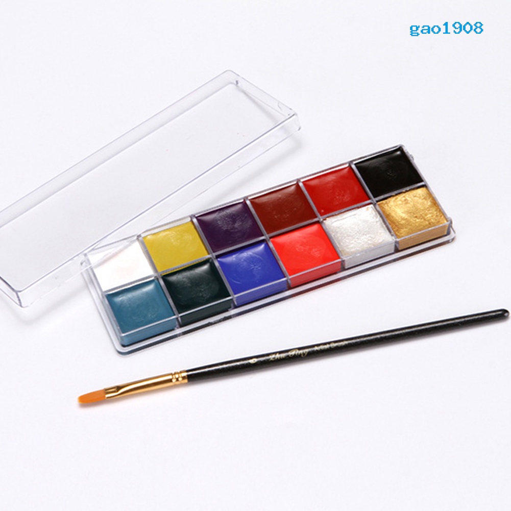 (Hàng Mới Về) Bảng 12 Màu Vẽ Hóa Trang Cơ Thể Cho Dịp Halloween | BigBuy360 - bigbuy360.vn