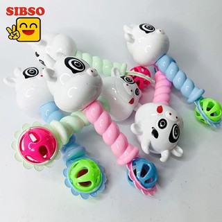Xúc xắc lục lạc hình con bò sữa cho bé
