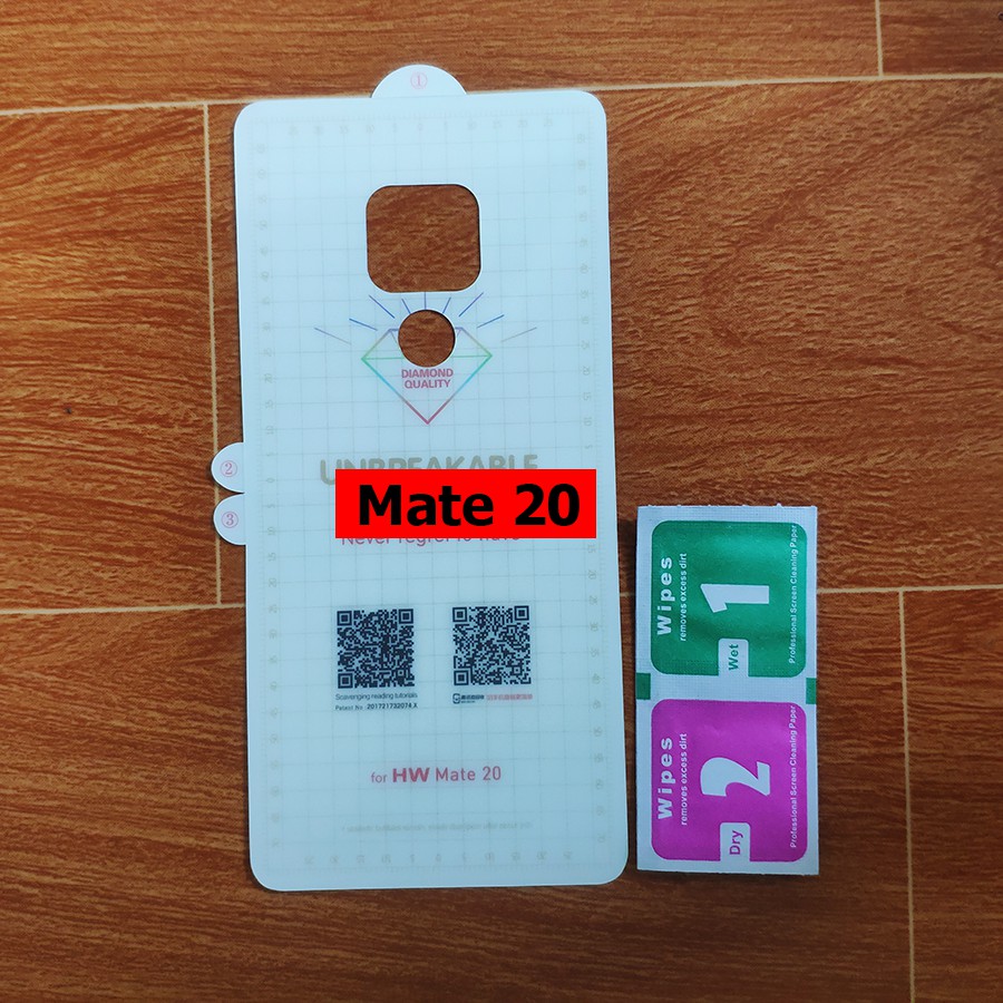 Dán chống xước mặt lưng PPF Huawei Mate 20 (mặt sau)