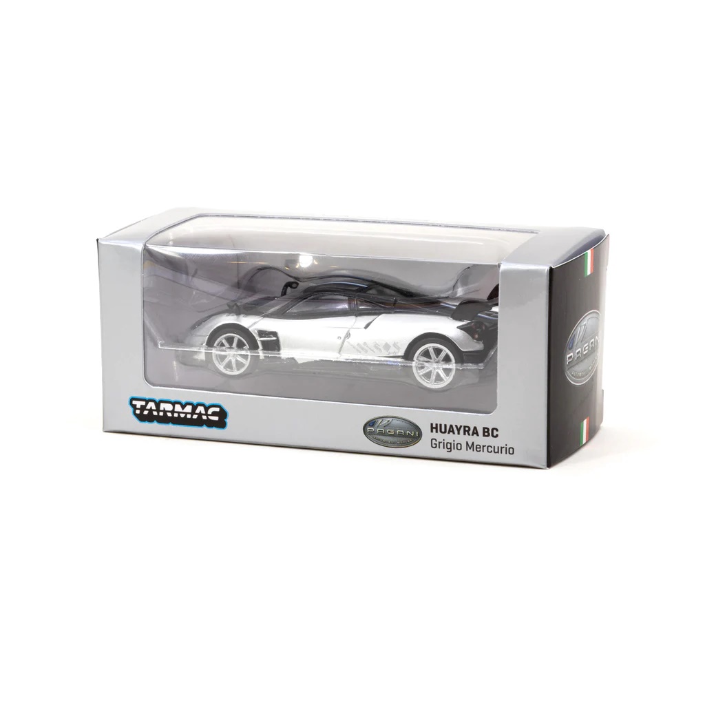 Saigontoys Pagani Huayra BC Grigio mecurio-  Xe mô hình cao cấp tỷ lệ 1:64 chính hãng  Tarmacs Works